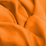 Silk Georgette - Citrus Orange - Fabrics & Fabrics