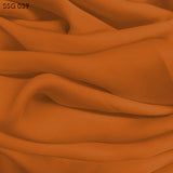 Silk Georgette - Russet Orange - Fabrics & Fabrics