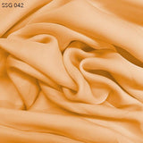 Orange Silk Georgette - Fabrics & Fabrics