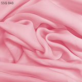 Flamingo Pink Silk Georgette - Fabrics & Fabrics