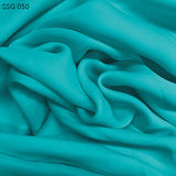 Aruba Blue Silk Georgette - Fabrics & Fabrics