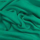 Light Teal Silk Georgette - Fabrics & Fabrics