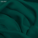 Deep Teal Green Silk Georgette - Fabrics & Fabrics