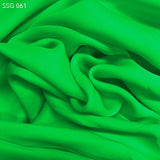 Bright Green Silk Georgette - Fabrics & Fabrics