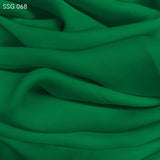 Pine Green Silk Georgette - Fabrics & Fabrics