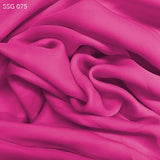 Fuscia Silk Georgette - Fabrics & Fabrics