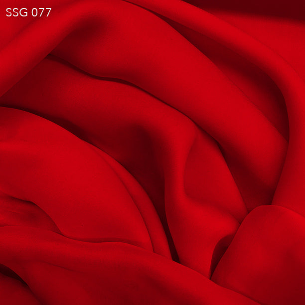 red georgette dress material Unstitched Red Crepe Suits Set With Georgette Dupatta Dress material Stilento
