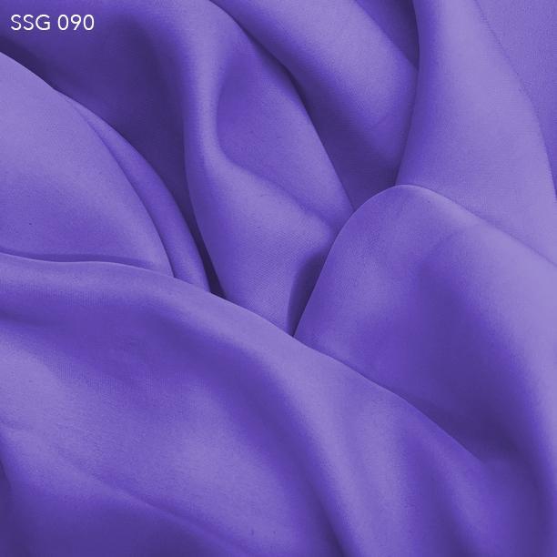 Glory Blue Silk Georgette - Fabrics & Fabrics