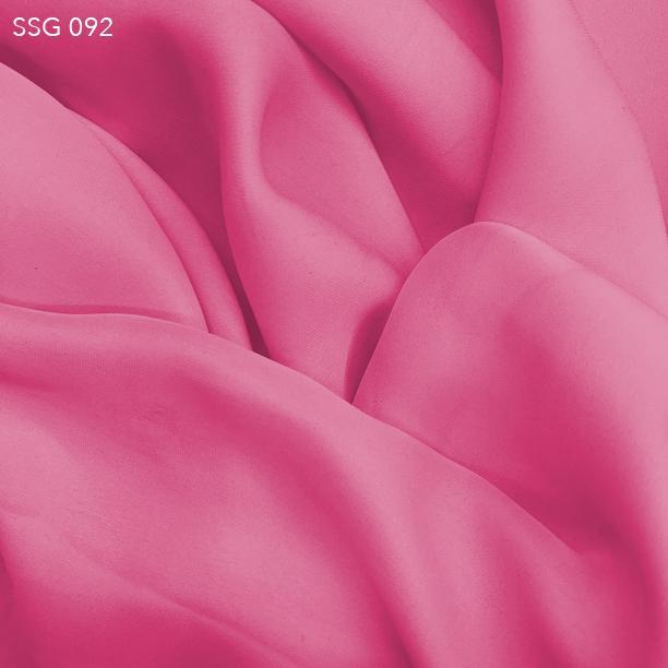 Bubblegum Pink Silk Georgette - Fabrics & Fabrics