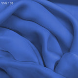Silk Georgette - Azure Blue - Fabrics & Fabrics