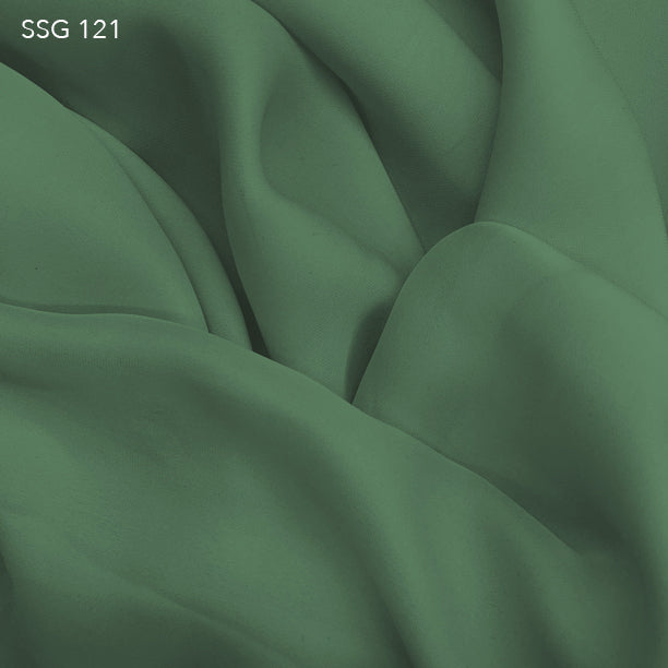 Silk Georgette - Peapod Green - Fabrics & Fabrics