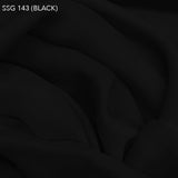 Blackest Black Silk Georgette - Fabrics & Fabrics