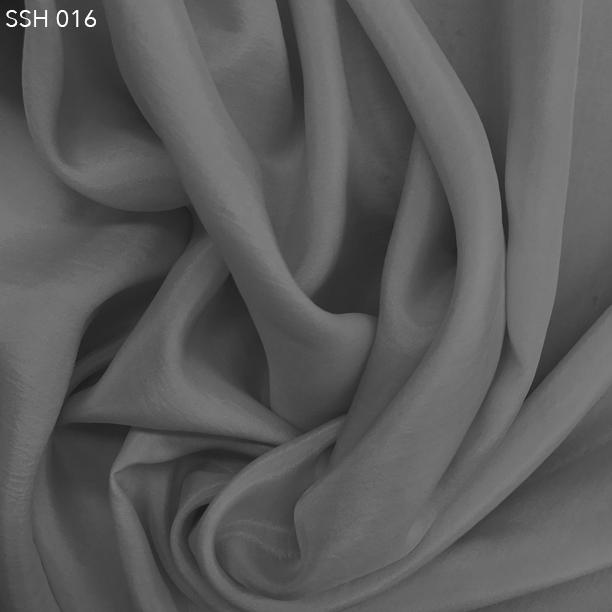 Steeple Grey Silk Habotai (China Silk) - Fabrics & Fabrics
