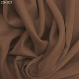 Brown Silk Habotai (China Silk) - Fabrics & Fabrics