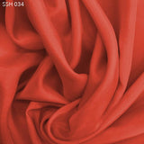 Coral Pink Silk Habotai (China Silk) - Fabrics & Fabrics
