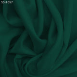 Deep Teal Green Silk Habotai (China Silk) - Fabrics & Fabrics