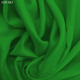 Bright Green Silk Habotai (China Silk) - Fabrics & Fabrics