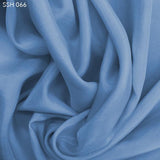 Sporty Blue Silk Habotai (China Silk) - Fabrics & Fabrics