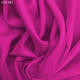Magenta Silk Habotai (China Silk) - Fabrics & Fabrics