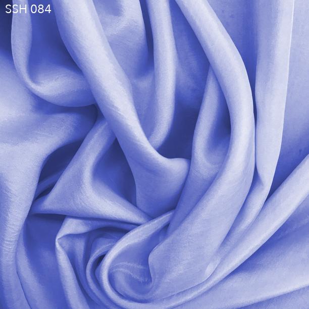 Silk habotai, light blue