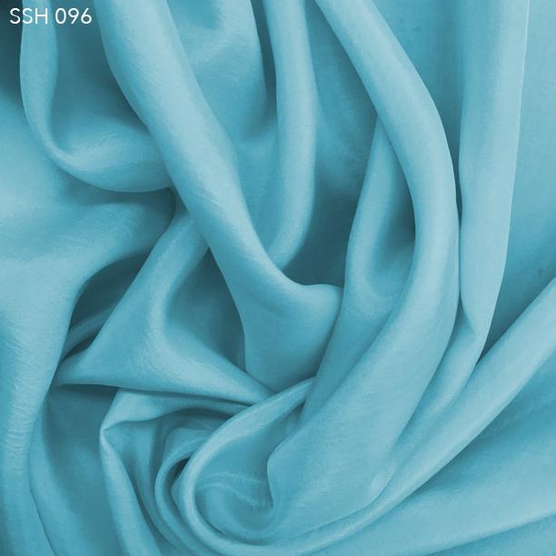 Seafoam Blue Silk Habotai (China Silk) - Fabrics & Fabrics