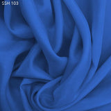 Azure Blue Silk Habotai (China Silk) - Fabrics & Fabrics
