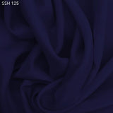 Navy Blue Silk Habotai (China Silk) - Fabrics & Fabrics