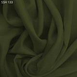 Olive Green Silk Habotai (China Silk) - Fabrics & Fabrics