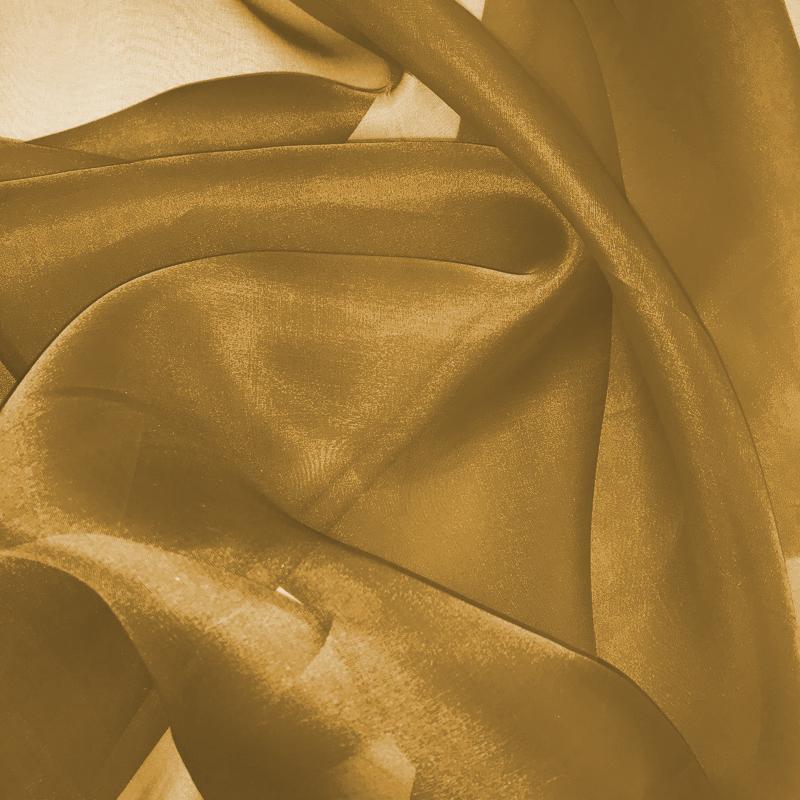 Yellow Silk Organza fabric - Fabrics & Fabrics