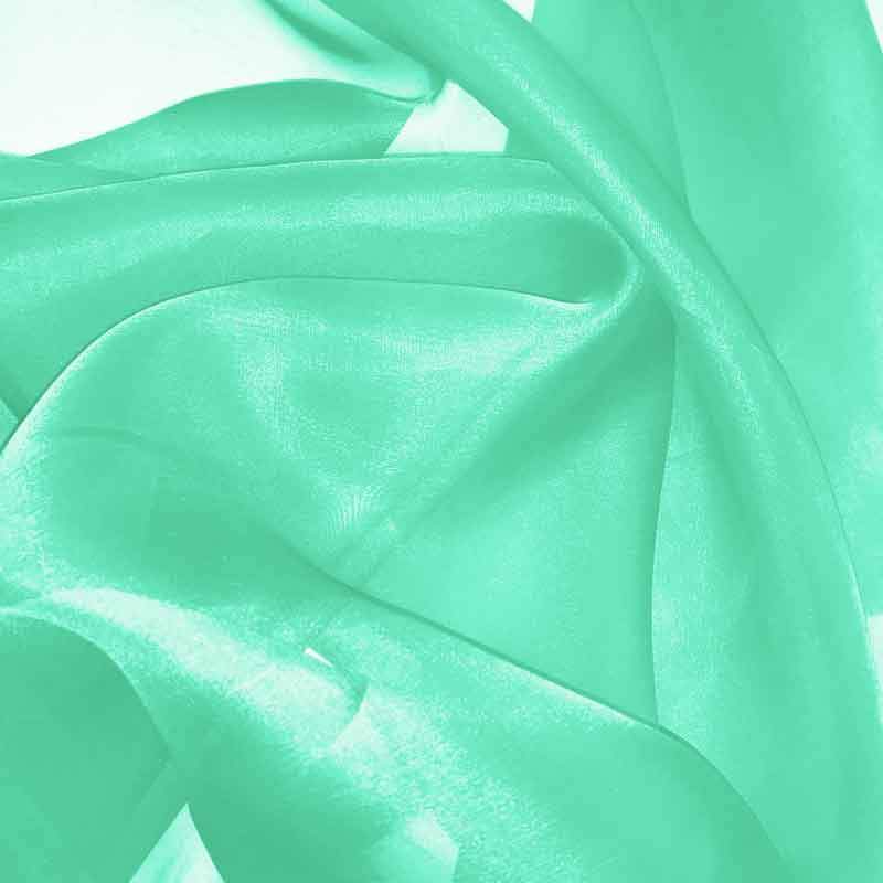 Mint Green Silk Organza fabric - Fabrics & Fabrics