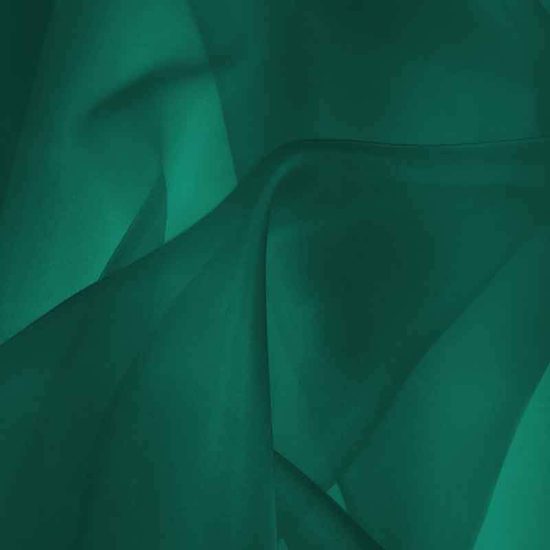 Deep Teal Green Silk Organza fabric - Fabrics & Fabrics