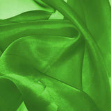 Bright Green Silk Organza fabric - Fabrics & Fabrics