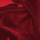 Red Silk Organza fabric - Fabrics & Fabrics