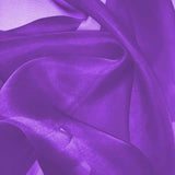 Purple Flower Silk Organza fabric - Fabrics & Fabrics
