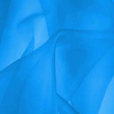 Dynamic Blue Silk Organza fabric - Fabrics & Fabrics