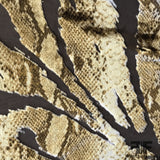 Snakeskin Burnout Velvet - Brown/Tan