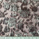 Floral Burnout Velvet - Mauve - Fabrics & Fabrics