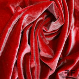 Silk Velvet - Red - Fabrics & Fabrics