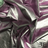 Italian Vinyl-Like Laminated Linen - Metallic Lilac