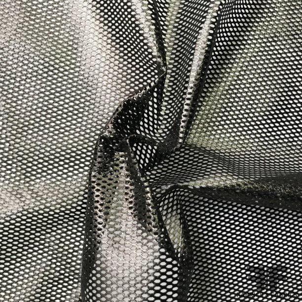 Laminated Fishnet Vinyl Netting - Black – Fabrics & Fabrics