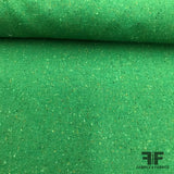 Italian Wool Suiting - Speckled Green - Fabrics & Fabrics