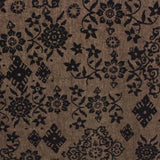 Floral Wool Tweed - Brown