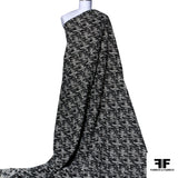 Wool Boucle - Black & White - Fabrics & Fabrics