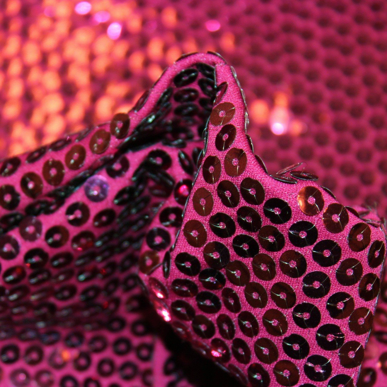 Raspberry Sequins Raspberry Pink Sequins - Fabrics & Fabrics