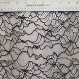 Delicate Chantilly Lace - Navy - Fabrics & Fabrics NY
