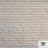 Striped Novelty Cotton - Brown/White
