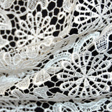 Floral Guipure Lace - White