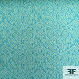 Classic Italian Brocade- Turquoise/Aqua - Fabrics & Fabrics NY