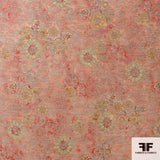 Floral Woven Brocade - Pink
