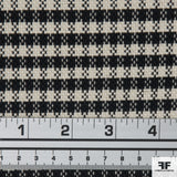 Cotton Blend Suiting - Black/White - Fabrics & Fabrics NY